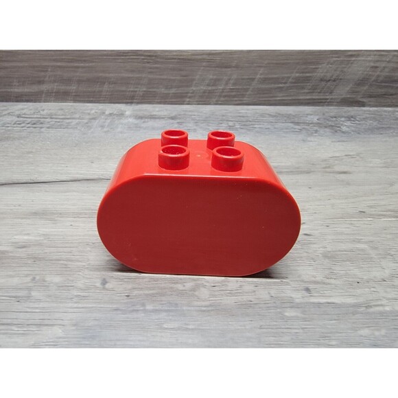 Rare Lego Duplo RED GOOGLY EYES EYE FACE PART Vintage 4x2 Head Block - Picture 4 of 6